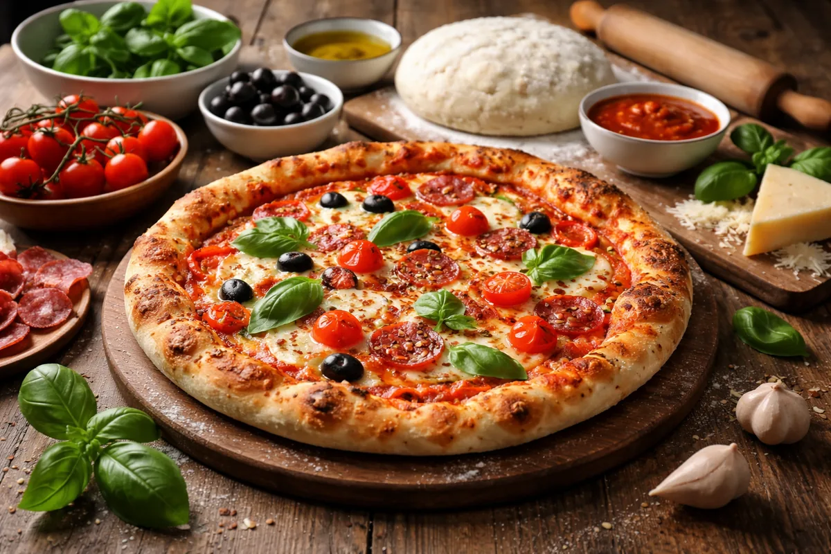 Comment réussir une pizza maison avec des ingrédients et des techniques variées