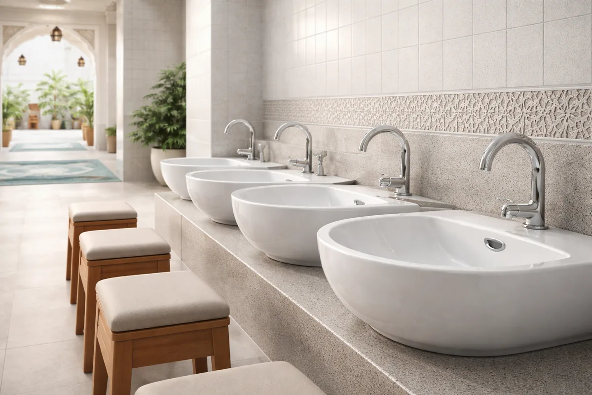 Comment choisir un lavabo d'ablutions en céramique antibactérienne pour mosquée
